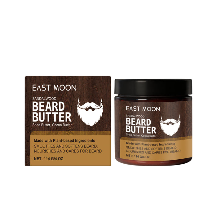 EAST MOON Sandalwood Beard Butter for Men — ingredient panel