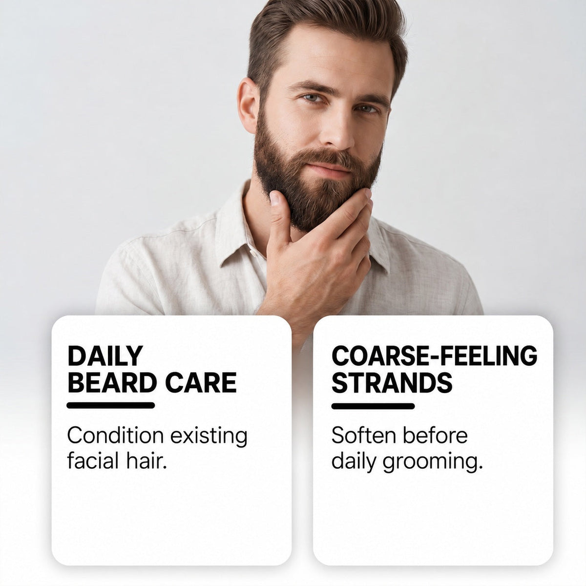EAST MOON Beard Balm for Coarse Hair — conditioning coarse-feeling beard hair