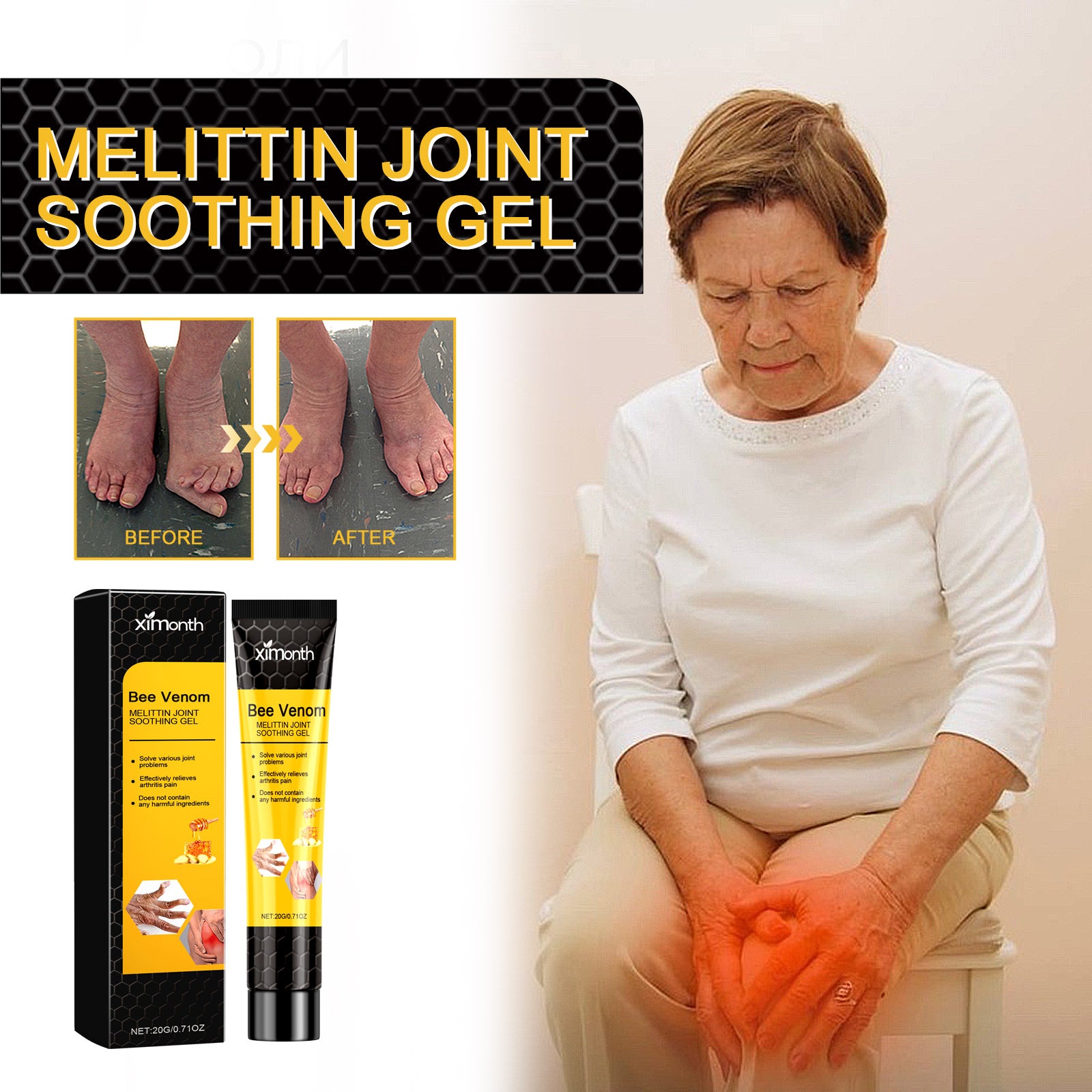 Melittin Joint Soothing Gel;Bee Venom Pain Cream;Bee Venom Cream