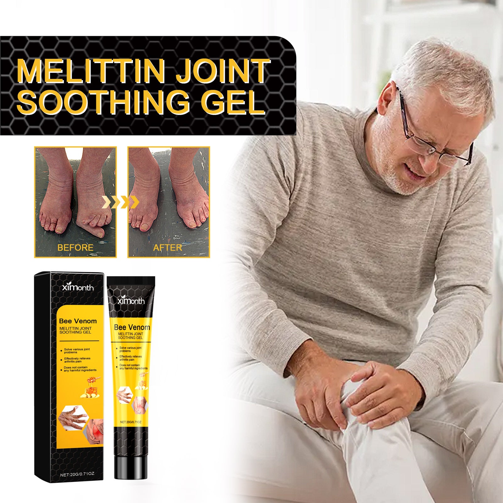 Melittin Joint Soothing Gel;Bee Venom Pain Cream;Bee Venom Cream