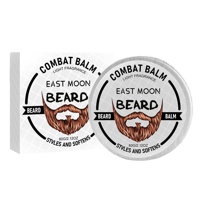 EAST MOON Moisturizing Beard Balm — product and front packaging
