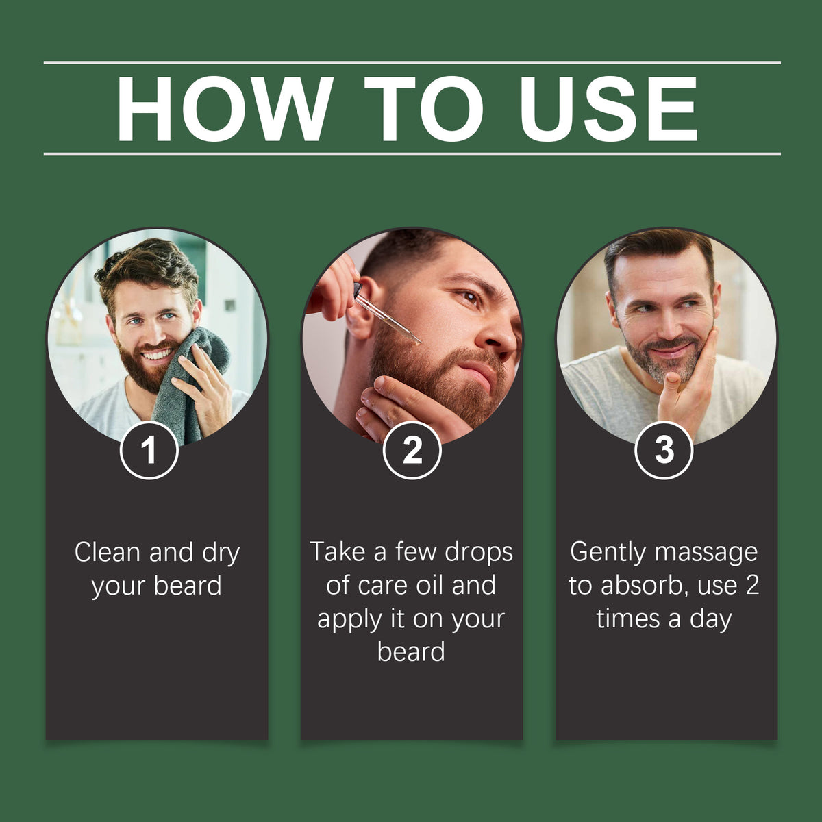 EAST MOON Bergamot Beard Oil — step-by-step application guide
