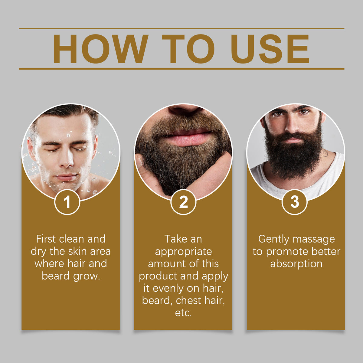 EAST MOON Rosemary Beard Oil — step-by-step application guide