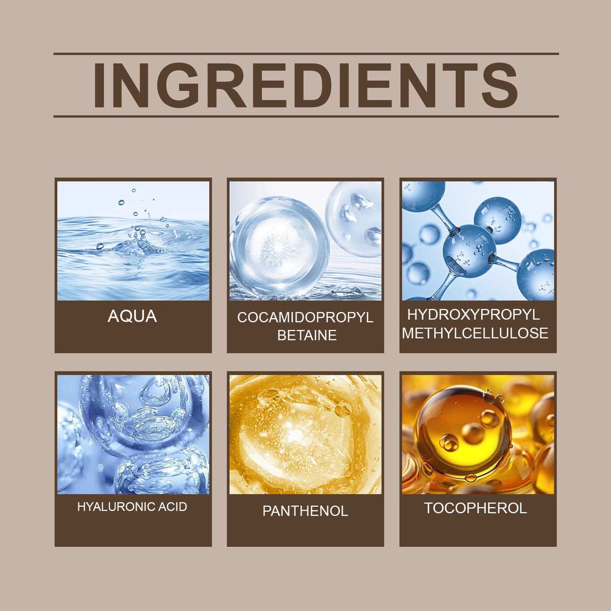 EAST MOON Unscented Beard and Face Wash — ingredient panel