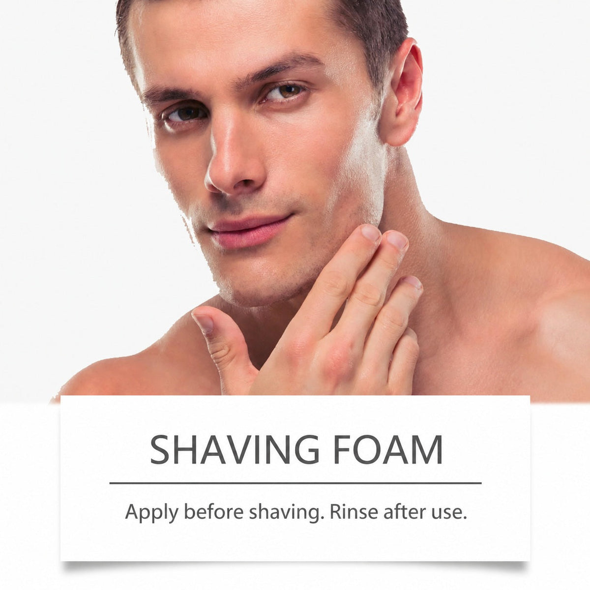 EAST MOON Aloe Shaving Foam for Men — illustrated grooming comparison