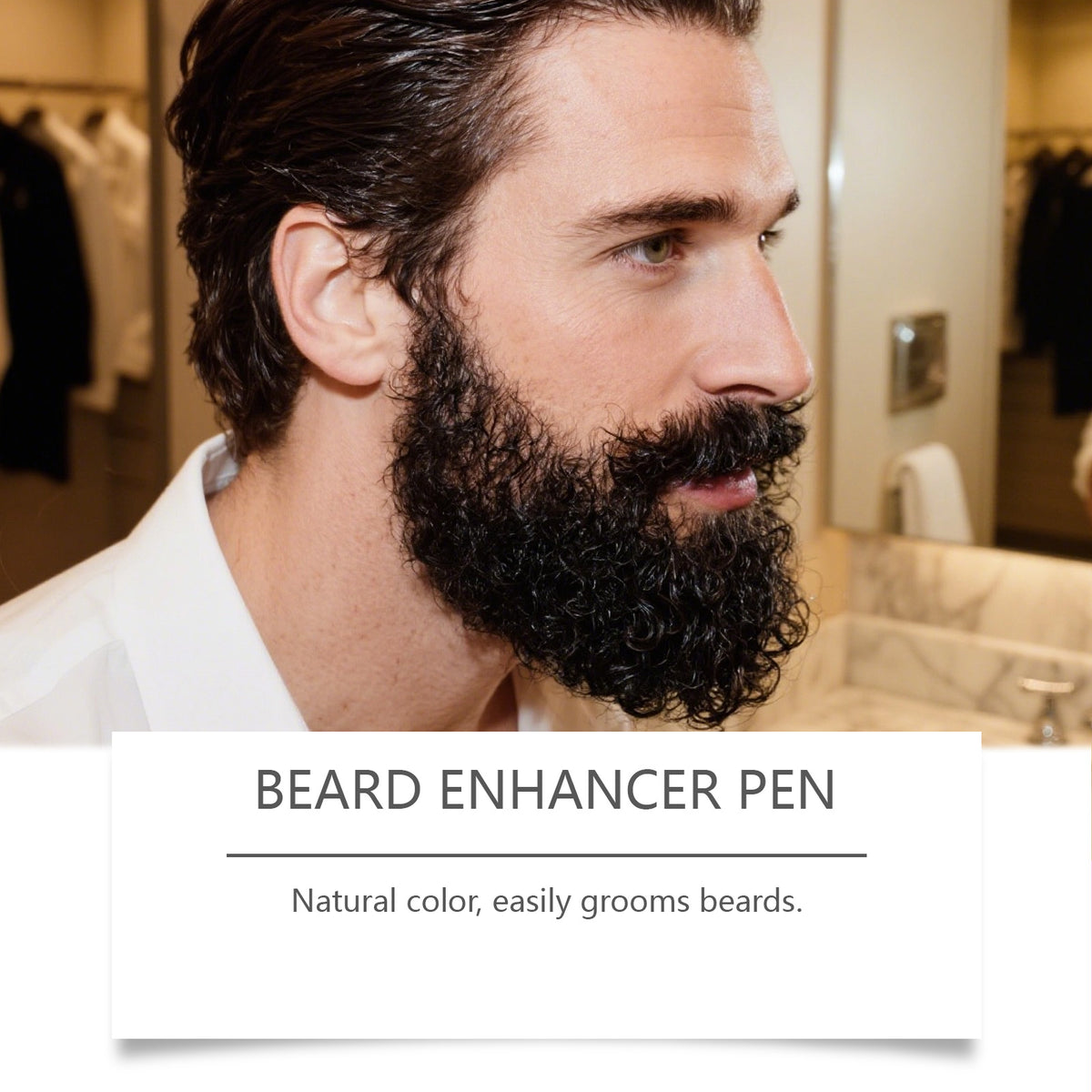 EAST MOON Black Beard Filler Pen — product and grooming presentation
