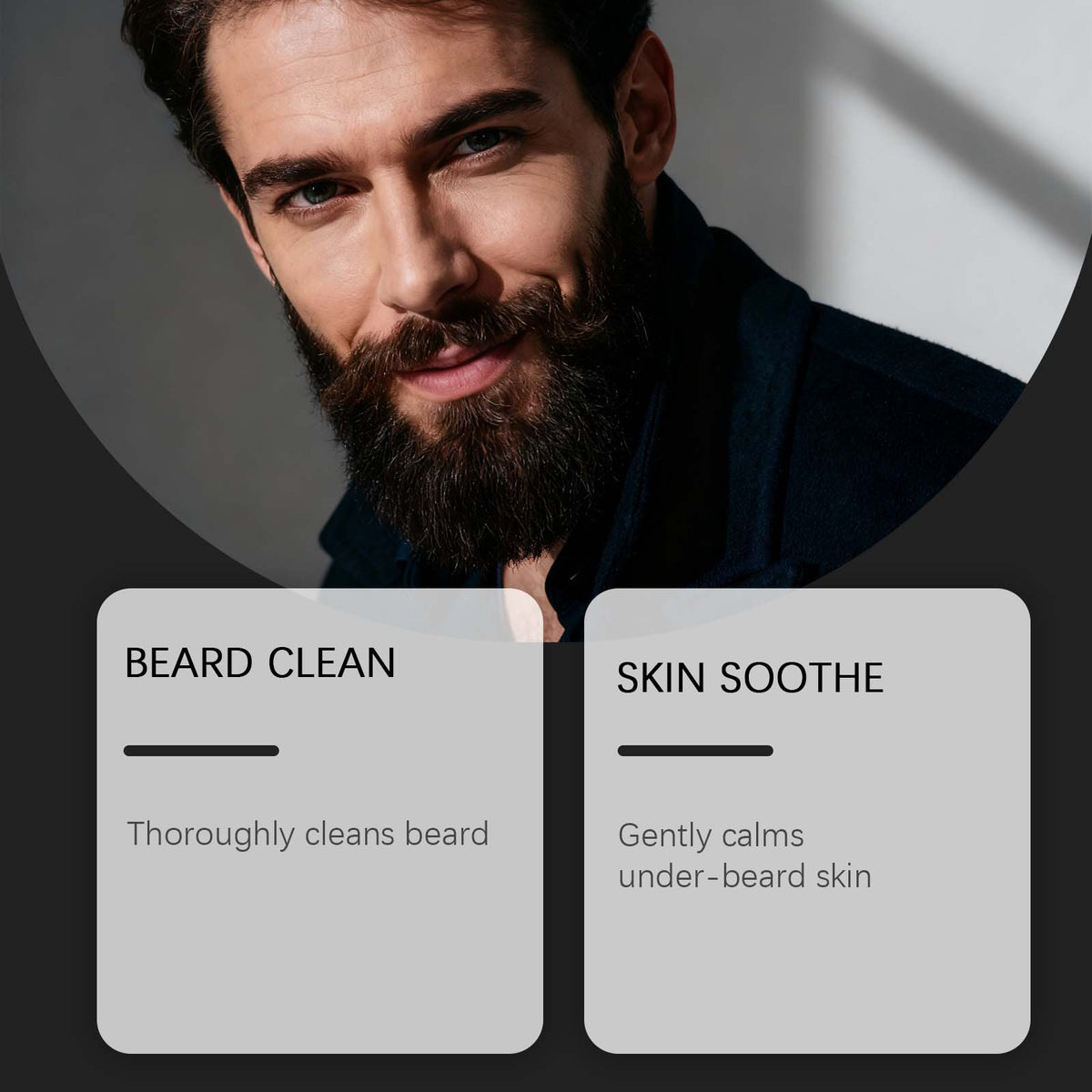 EAST MOON 2-in-1 Beard Shampoo and Conditioner — beard care illustration