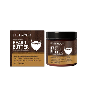 EAST MOON Sandalwood Beard Butter for Men — ingredient panel