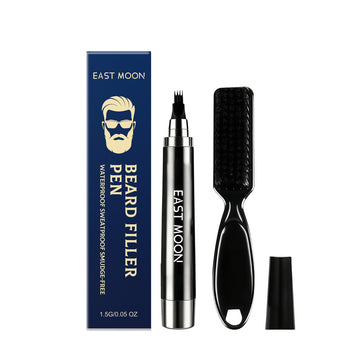 EAST MOON Beard Filler Pen & Brush — product and front packaging