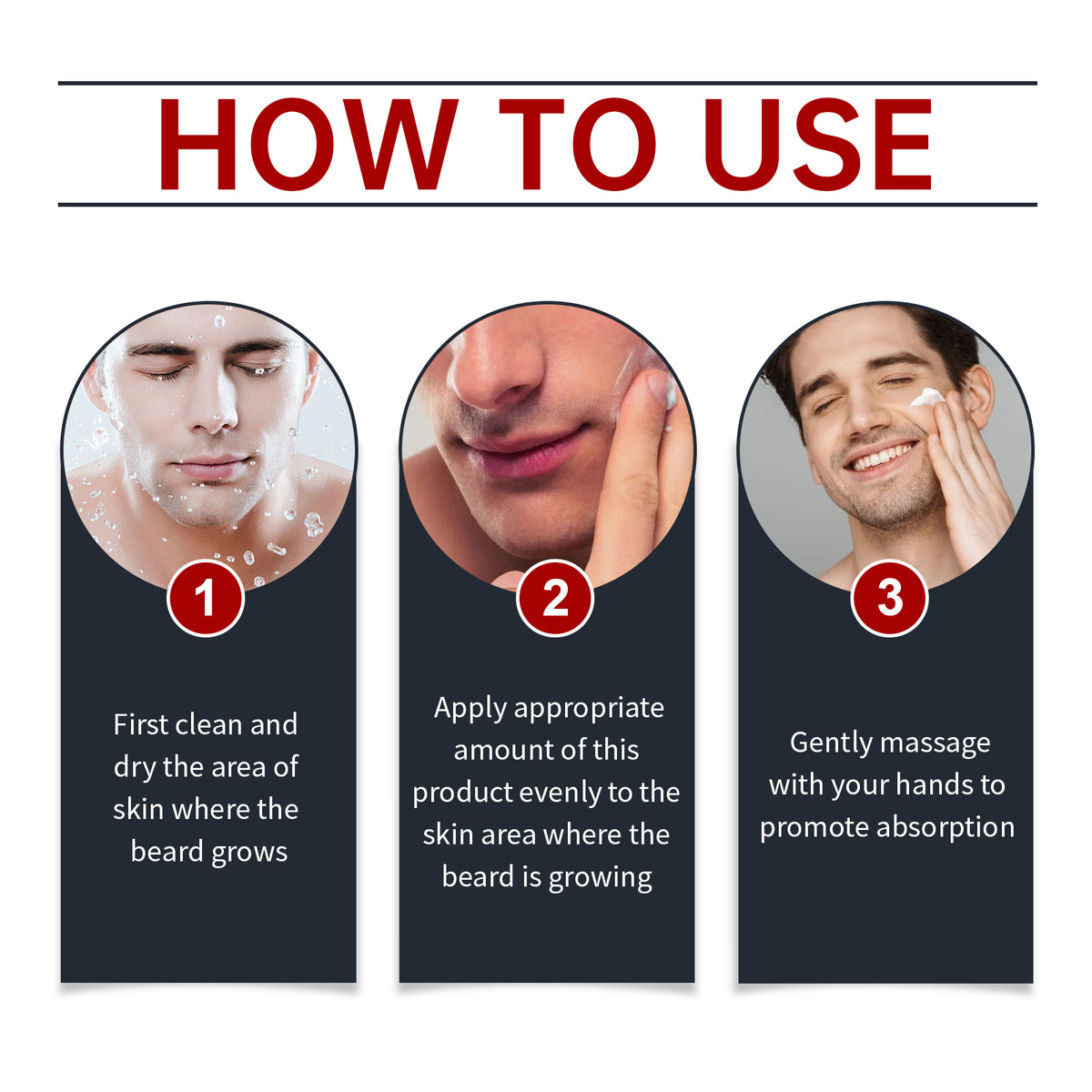 EAST MOON Sandalwood Beard Balm with Coconut Oil — step-by-step application guide