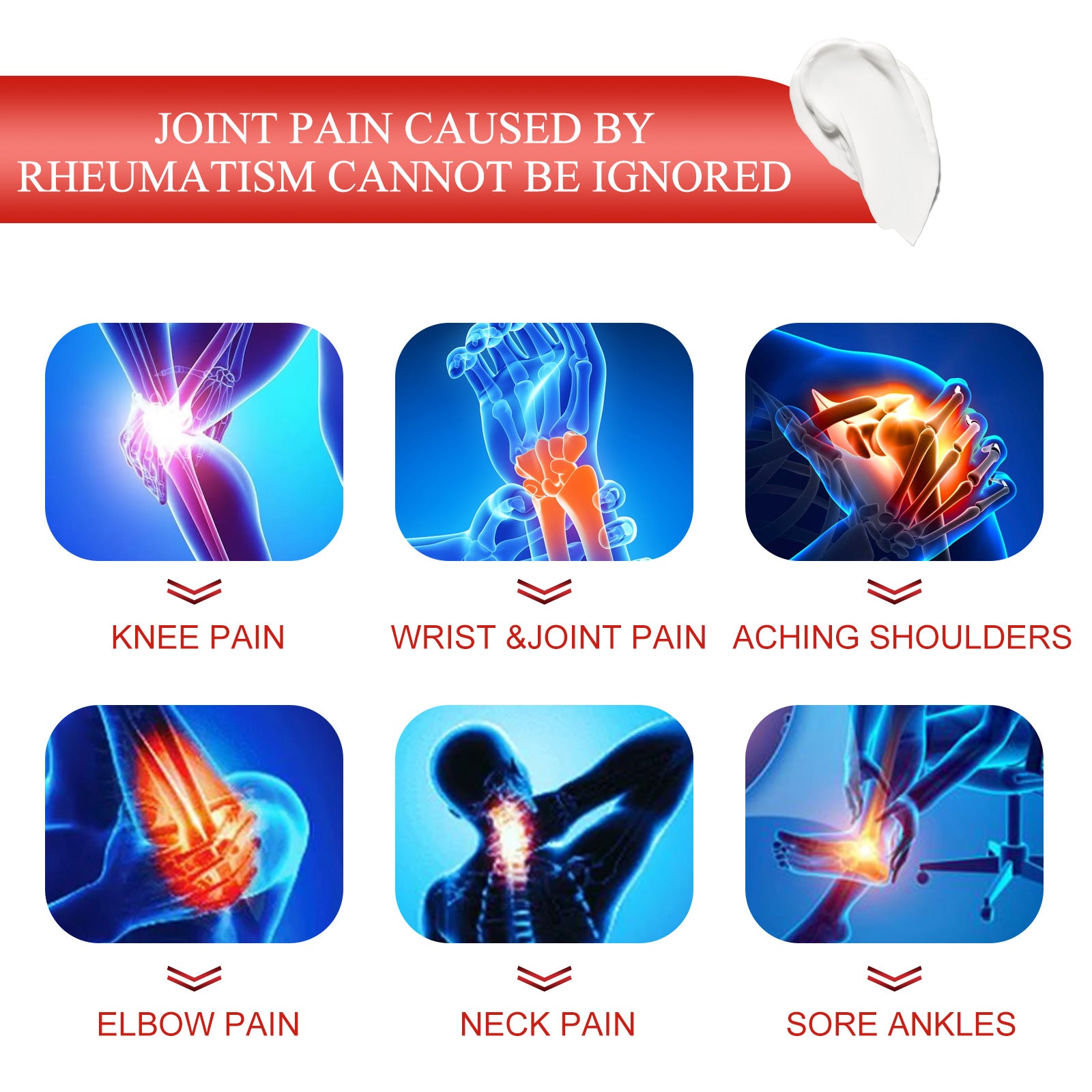 Ximonth Bee Venom Joint Care Cream Relieves Pain And Discomfort In Joints, Knees And Muscles