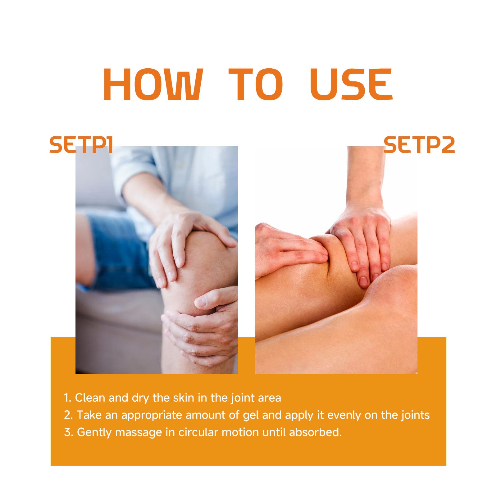 Ximonth Bee Venom Revitalizing Therapy Gel, Massage Gentle Gel For Knee And Foot Joint Soreness
